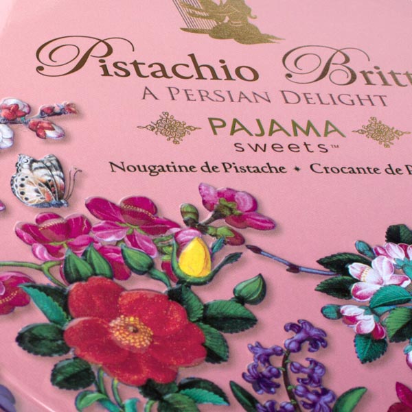 Pajama Sweets tin closeup